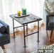 RESTORE Boulder Black Solid Wood End Tabletop - Sweatfully