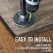 RESTORE Boulder Black Solid Wood End Tabletop - Sweatfully