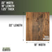 RESTORE Trail Brown Solid Wood End Tabletop - Sweatfully