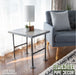 RESTORE Riverstone Grey Solid Wood End Tabletop - Sweatfully