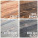 RESTORE Riverstone Grey Solid Wood Dining Tabletop - Sweatfully