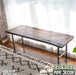 RESTORE Boulder Black Solid Live Edge Wood Console Tabletop - Sweatfully