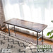 RESTORE Trail Brown Solid Live Edge Wood Console Tabletop - Sweatfully
