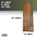 RESTORE Trail Brown Solid Live Edge Wood Console Tabletop - Sweatfully