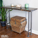 RESTORE Trail Brown Solid Live Edge Wood Console Tabletop - Sweatfully