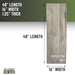 RESTORE Riverstone Grey Solid Live Edge Wood Console Tabletop - Sweatfully