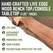 RESTORE Sunset Cedar Solid Live Edge Wood Console Tabletop - Sweatfully