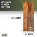 RESTORE Sunset Cedar Solid Live Edge Wood Console Tabletop - Sweatfully