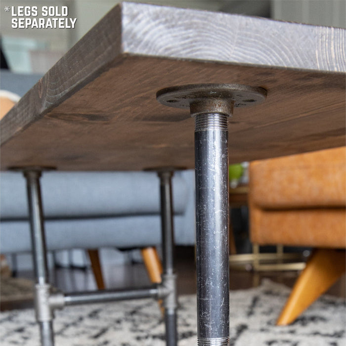 RESTORE Trail Brown Solid Wood Coffee Tabletop - Sweatfully