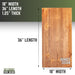 RESTORE Sunset Cedar Solid Wood Coffee Tabletop - Sweatfully