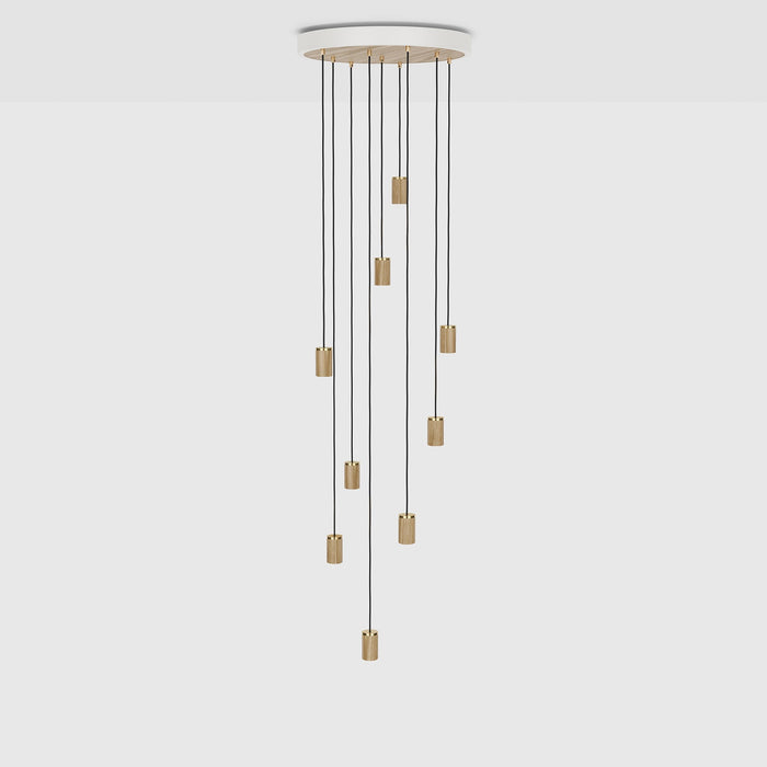 Nine Pendant in Oak - Sweatfully