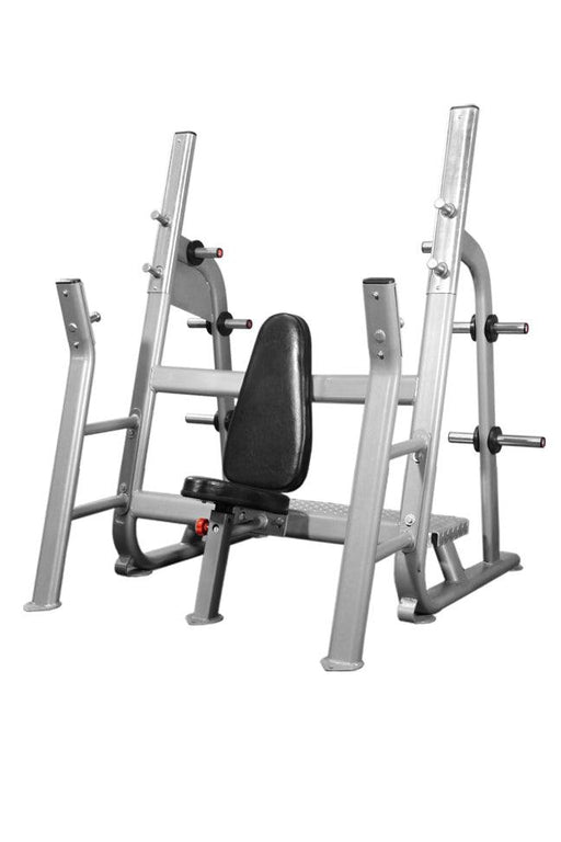 Elite Olympic Military Bench - Muscle D Fitness - Commercial - Seated Upright Shoulder Press - Sweatfully