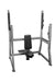 Olympic Military Bench - Muscle D Fitness - 11 Gauge Steel - Commercial Upholstery - Weight Storage Pegs - Sweatfully