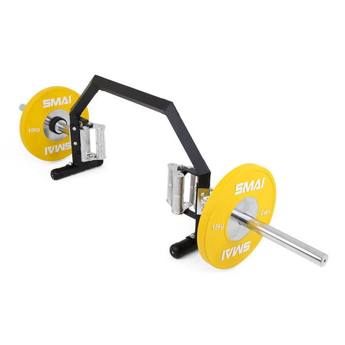 Open Hex Trap Bar with Rotating Handles - 3 Grip Sizes - Sweatfully