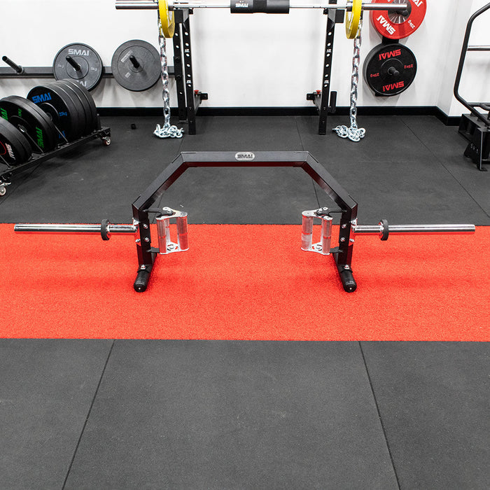Open Hex Trap Bar with Rotating Handles - 3 Grip Sizes - Sweatfully