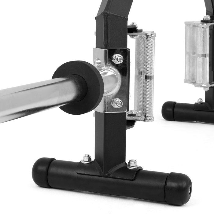 Open Hex Trap Bar with Rotating Handles - 3 Grip Sizes - Sweatfully