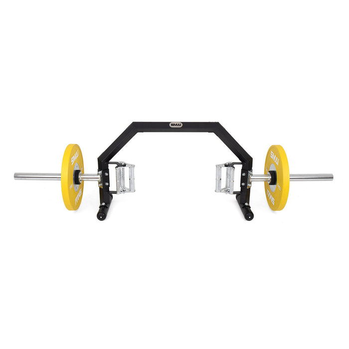 Open Hex Trap Bar with Rotating Handles - 3 Grip Sizes - Sweatfully