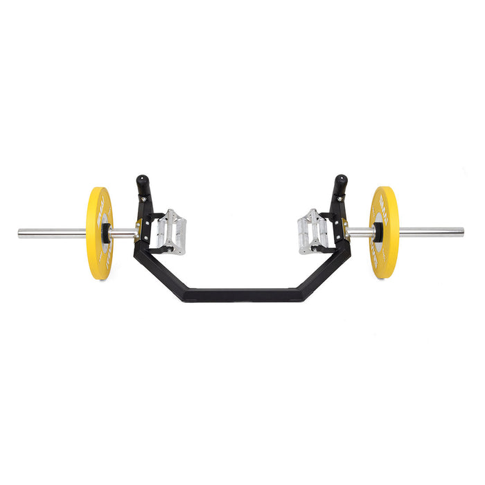 Open Hex Trap Bar with Rotating Handles - 3 Grip Sizes - Sweatfully