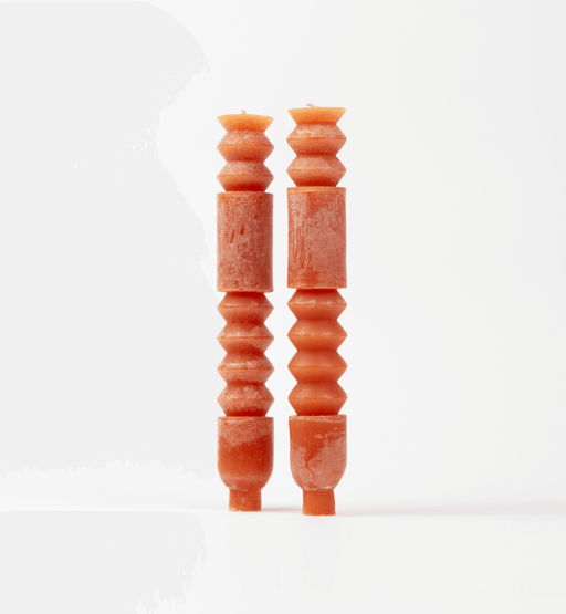 Unscented Totem Taper Candles in Box, Set of 2 - Sweatfully