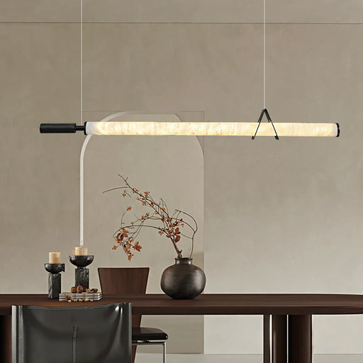 Organic Alabaster Linear Pendant Light - Sweatfully