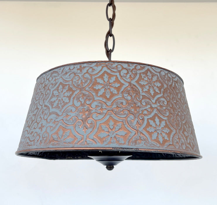 Ornate Copper Farmhouse Chandelier Lighting - Sweatfully