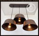 Ornate Copper CHANDELIER Rectangular TRIO Light - Sweatfully