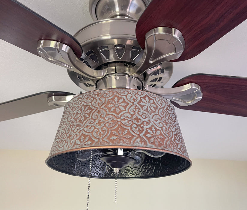 Ornate Copper Ceiling Fan Light Kit Makeover Replacement - Sweatfully
