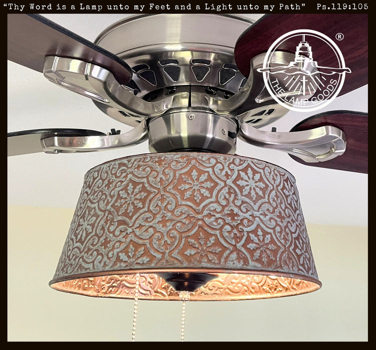 Ornate Copper Ceiling Fan Light Kit Makeover Replacement - Sweatfully