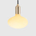 Oval Dim to Warm Pendant Light in Brass - Sweatfully