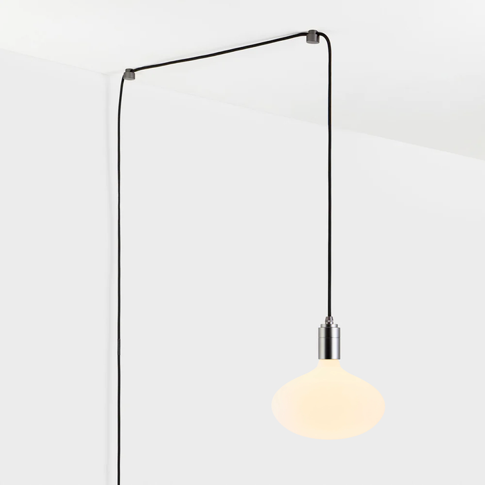 Oval II Plug-In Pendant in Graphite - Sweatfully