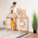 Wooden Climbing Playhouse - Sweatfully
