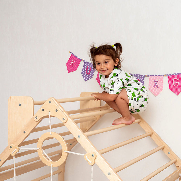Wooden Climbing Playhouse - Sweatfully