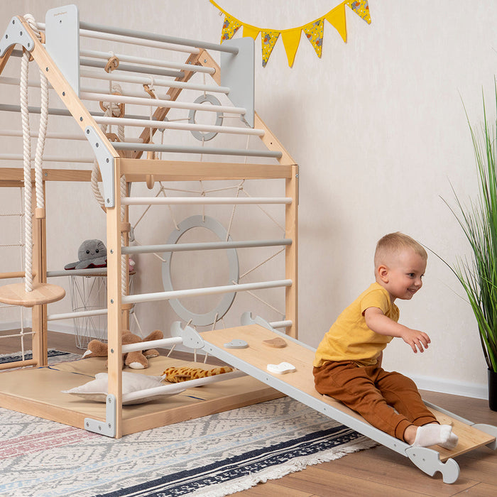 Wooden Climbing Playhouse - Sweatfully