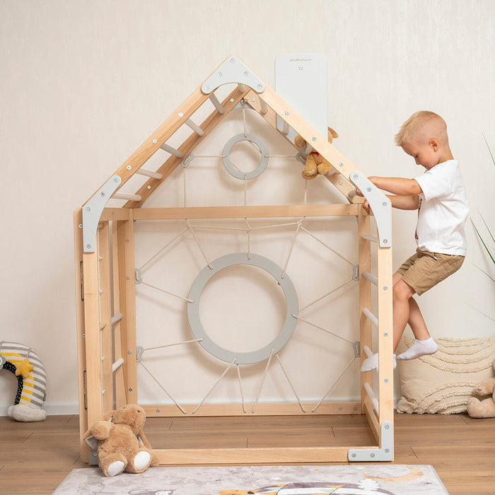 Wooden Climbing Playhouse - Sweatfully