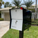 NEW! The Retrobox Locking Package Dropbox in JET BLACK - Modern Mailbox - Sweatfully