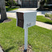 NEW! The Retrobox Locking Package Dropbox in ARCTIC WHITE - Modern Mailbox - Sweatfully