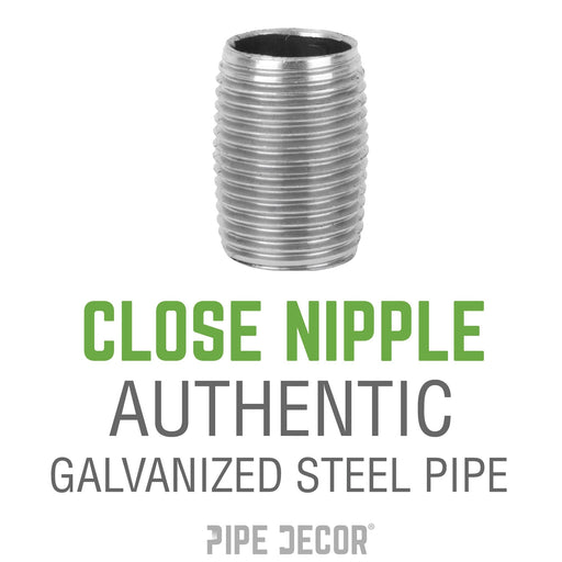 1 1/2 in. x Close Galvanized Steel Nipple - Sweatfully