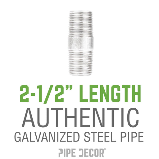 1 1/4 in. x 2 1/2 in. Galvanized Pipe - Sweatfully