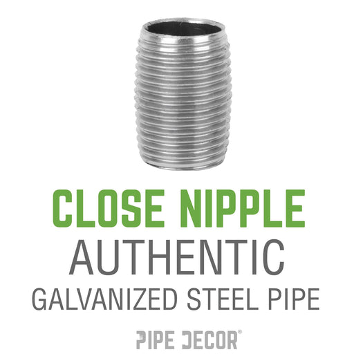 1 1/4 in. x Close Galvanized Steel Nipple - Sweatfully