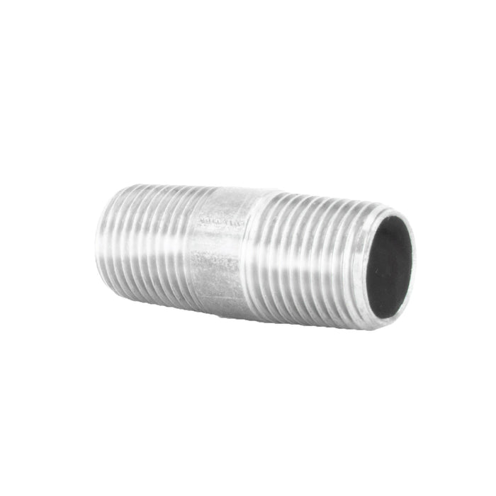 1/2 in. x 2 in. Galvanized Steel Nipple - Sweatfully