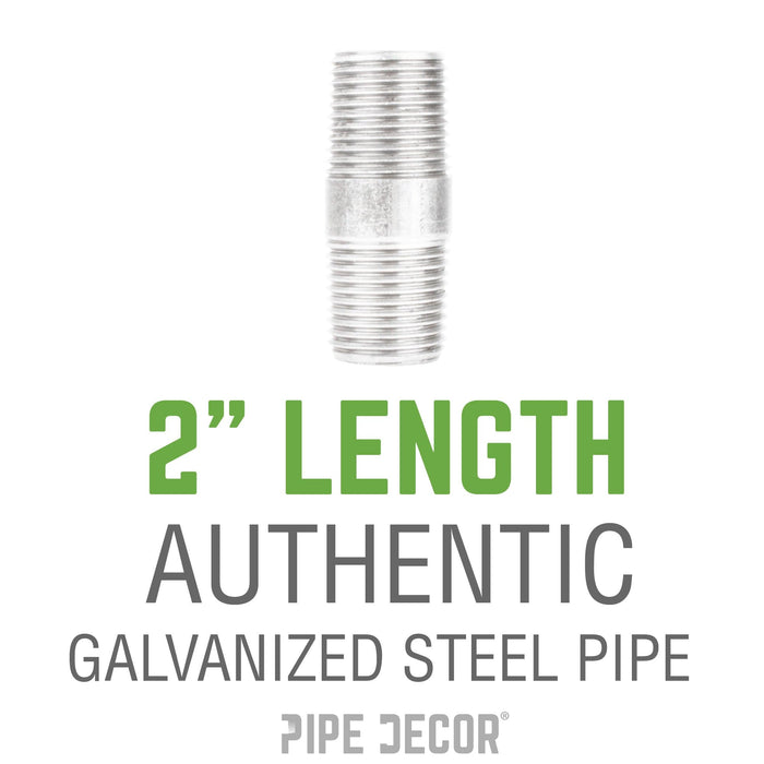1/4 in. x 2 in. Galvanized Pipe - Sweatfully