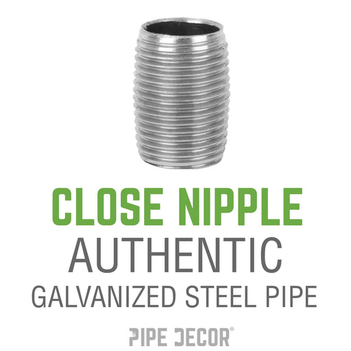 1/4 in. x Close Galvanized Steel Nipple - Sweatfully