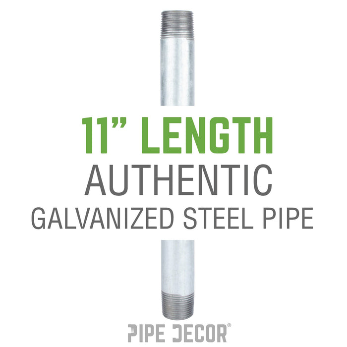 1 in. x 11 in Galvanized Pipe - Sweatfully