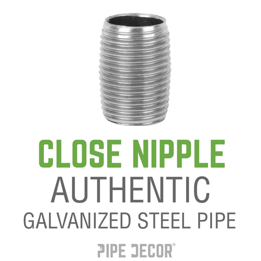1 in. x Close Galvanized Steel Nipple - Sweatfully
