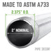 2 in. x 5 1/2 in. Galvanized Pipe - Sweatfully