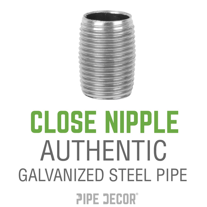 3/4 in. x Close Galvanized Steel Nipple - Sweatfully