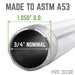 3/4 in. x 42 in. Galvanized Steel Pipe - Sweatfully