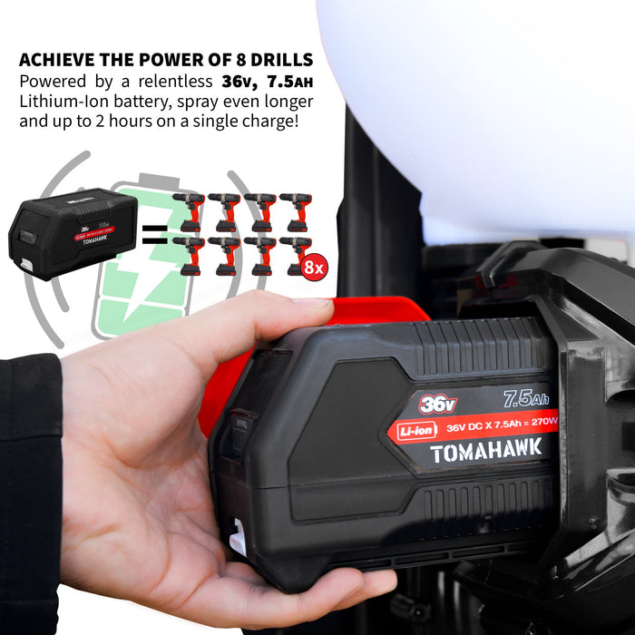 42V 3A Charging Station for 36V Lithium-Ion Tomahawk Battery Mosquito Fogger - Sweatfully