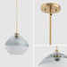 Pheobe 1-light Modern Handblown Glass Island Pendant Light - Sweatfully