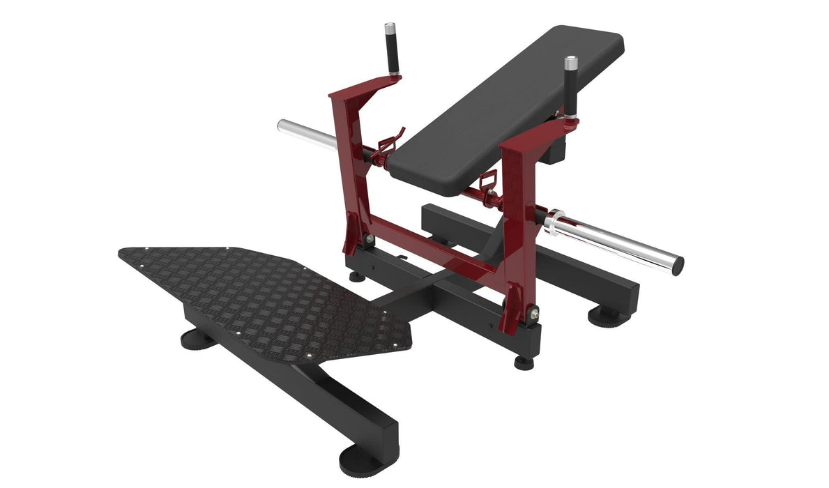 Excel Base Plate Loaded Hip Thruster - Muscle D Fitness -  Leverage Glute Drive - Sweatfully